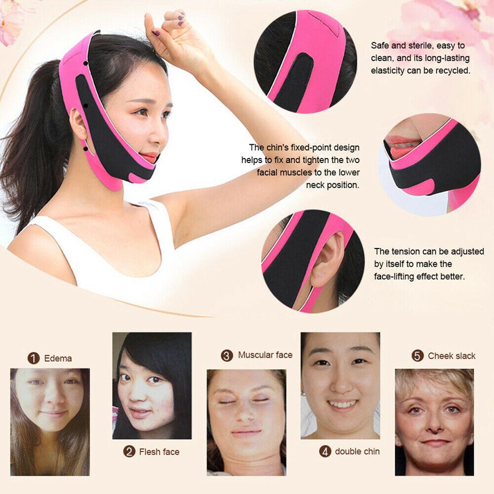 1 pcs Double Chin Reducer, Face Slimming Strap Facial Weight