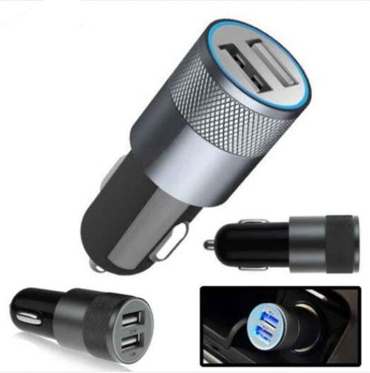 USB Car Charger for Phone Dual USB Adapter Cigarette Lighter Socket - salelink.co.nz