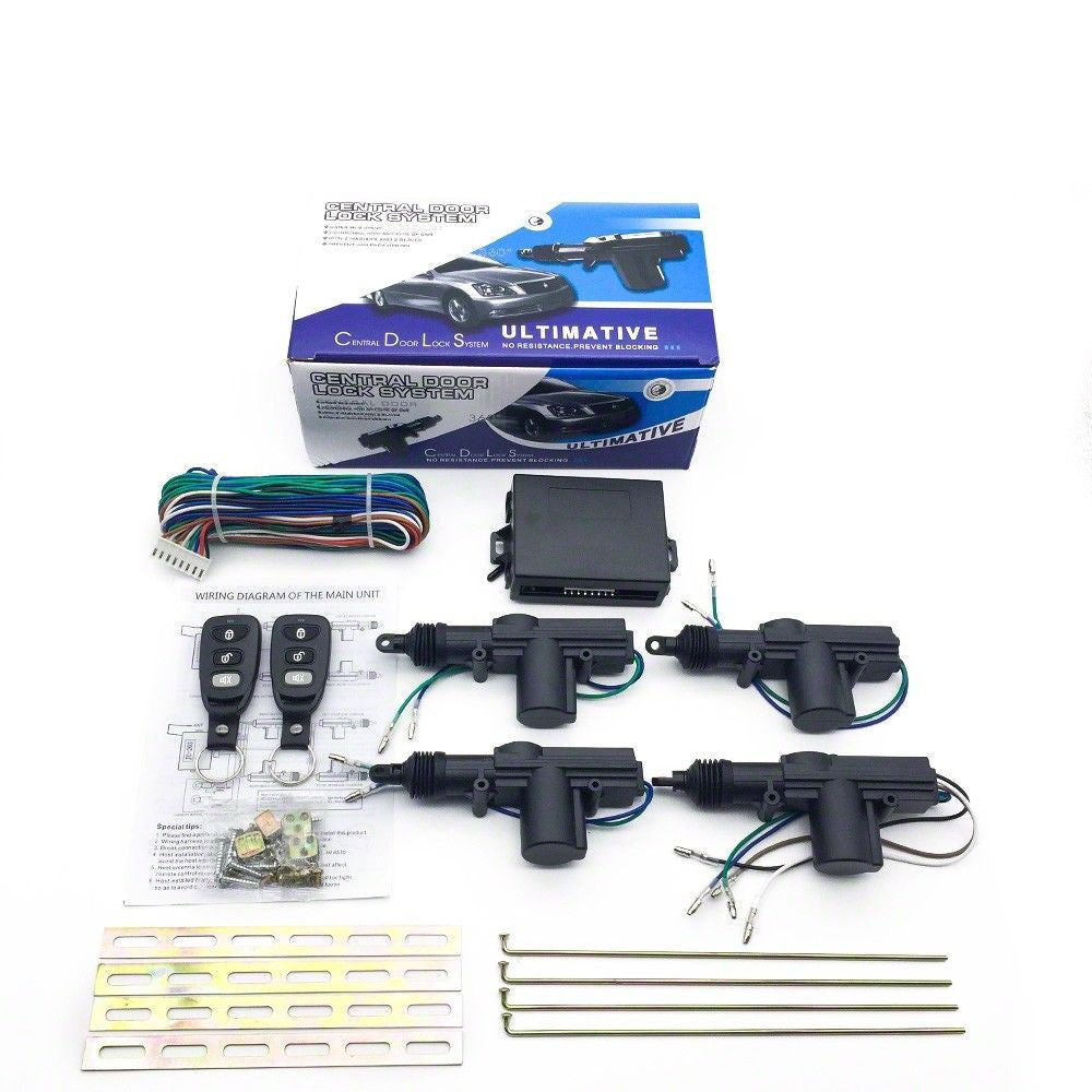Universal Car Remote Central Kit | Keyless Entry System With 2 Remotes & Control Box – 10-14V, 60-80m Range