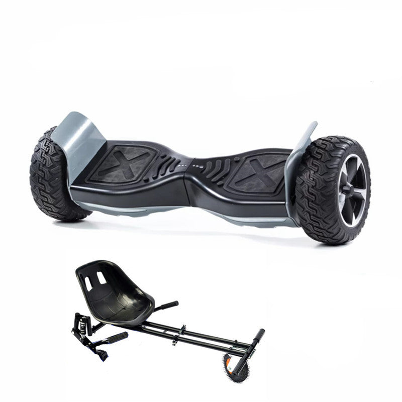 8.5'' GREY hoverboard + BLACK shock absorb hover cart
