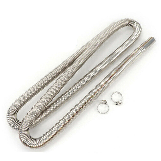 200cm Air Diesel Parking Heater Stainless Steel Exhaust Pipe Tube Gas - salelink.co.nz