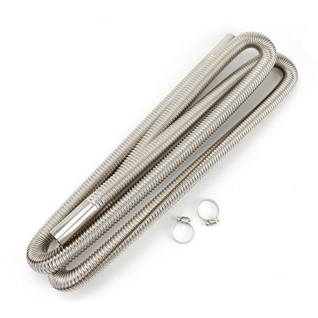 250cm Air Diesel Parking Heater Stainless Steel Exhaust Pipe Tube Gas - salelink.co.nz