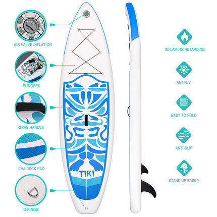10'6'' Inflatable Stand Up Paddle Board SUP Surfboard - salelink.co.nz