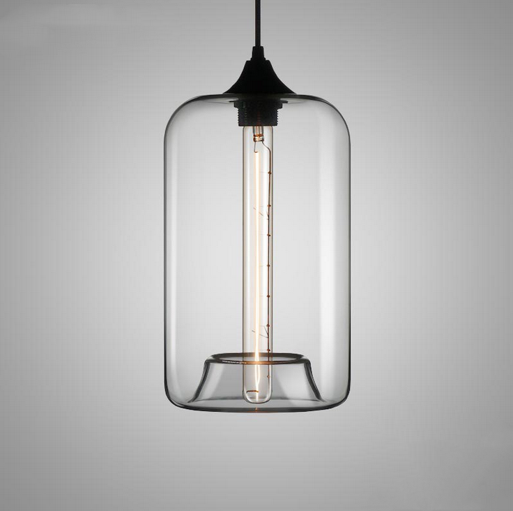 Clear Lampshade Glass Pendant Hanging Light