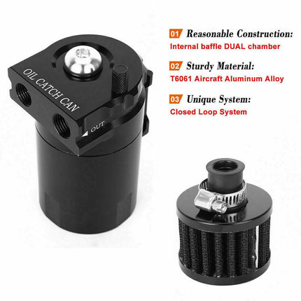 Oil Catch Can with Breather 300ml - salelink.co.nz