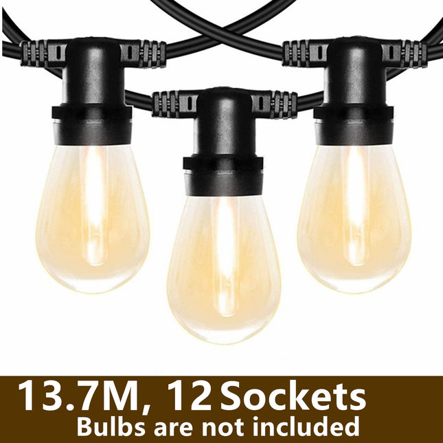 12 Sockets Festoon Party Wedding String Light Outdoor - salelink.co.nz