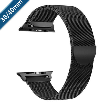 BLACK Apple Watch Band Strap 42mm(Series 10) 41mm 40mm 38mm - salelink.co.nz