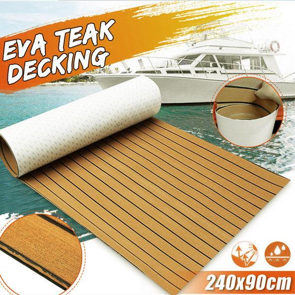 90x240cm EVA Foam Teak Sheet Boat Decking Marine Floor Board