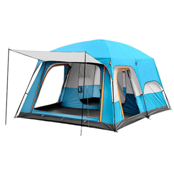 Camping Tent For 6-10persons 380x260x195cm Blue
