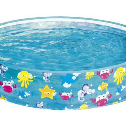 Bestway 1.22m x 25cm Kids Above Ground Pool Sea Life Design Portable