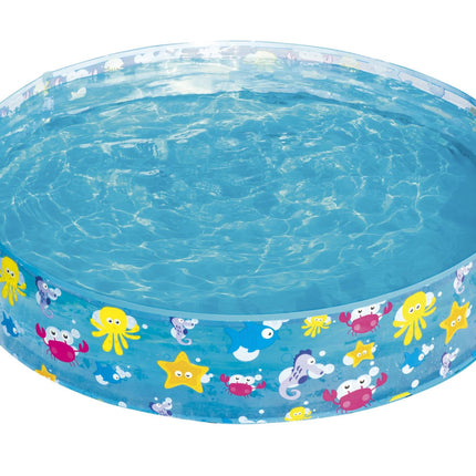 Bestway 1.22m x 25cm Kids Above Ground Pool Sea Life Design Portable