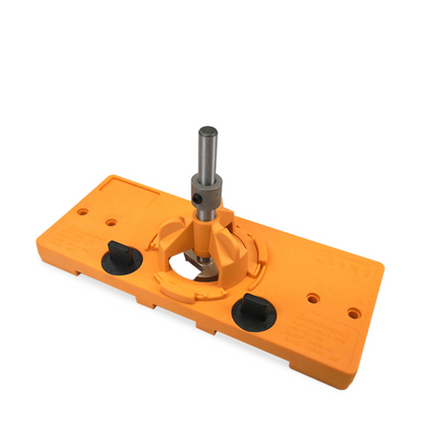 Concealed 35mm Cup Style Hinge Jig Boring Hole Drill Guide with Drill Bit Wood - salelink.co.nz