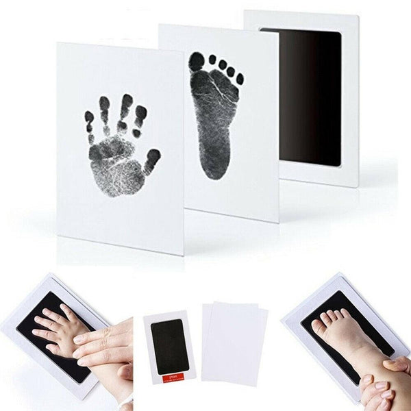 Newborn Wipe Safe Hand & Foot Print Kit Baby Inkless Christmas Gift Child