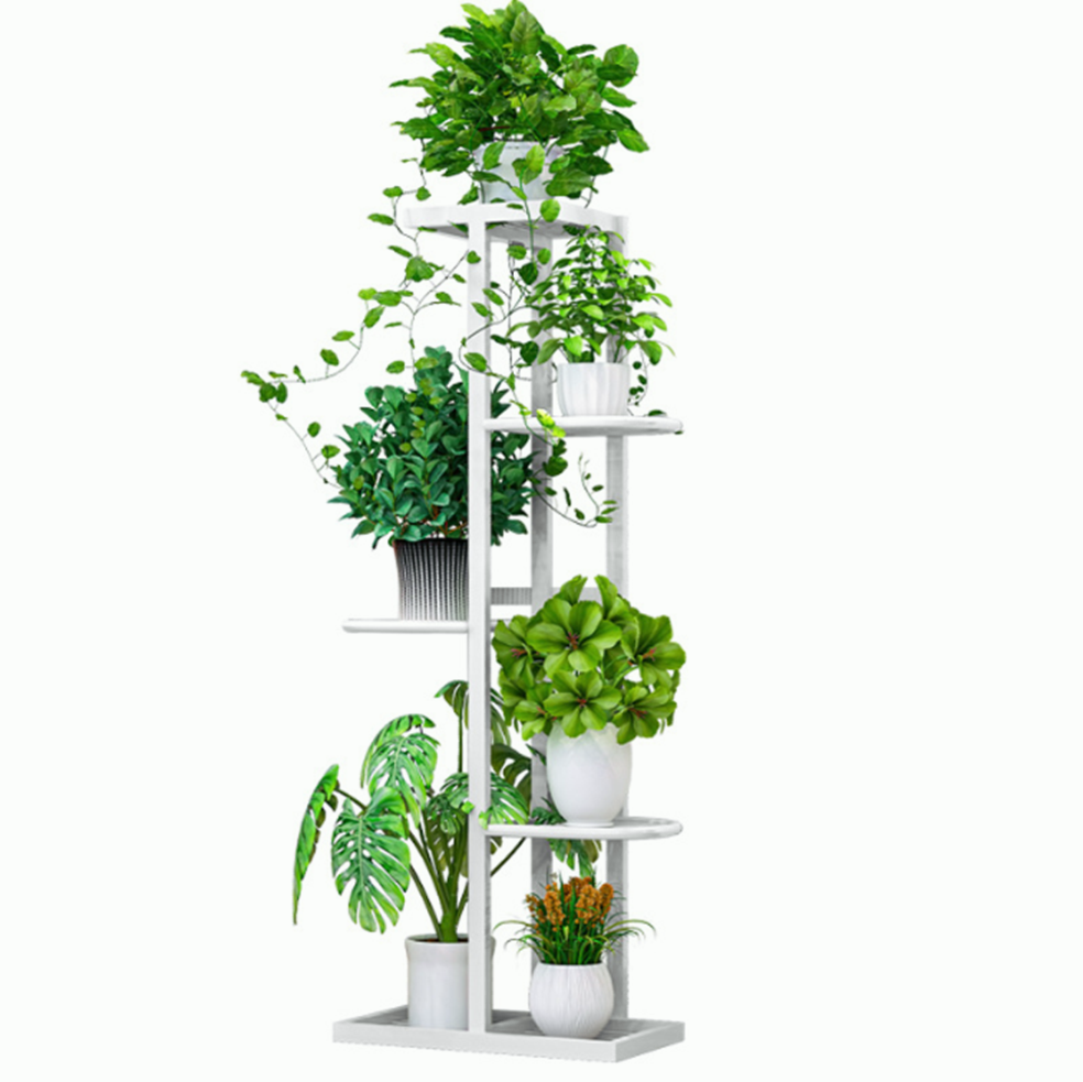 5 Tier Plant Stand Flower Rack Metal Outdoor Indoor Steel Shelf Garden Display