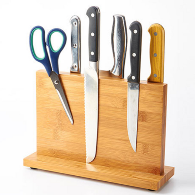 Bamboo Magnetic Knife Storage - salelink.co.nz