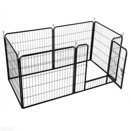 8 Panel Pet Playpen Fold Exercise Cage Fence Enclosure Dog Puppy - salelink.co.nz