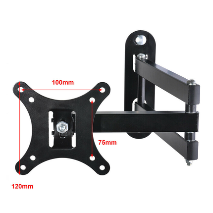 TV Wall Mount Bracket LCD LED Monitor 10"-27" TV Holder