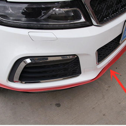 Car Front Bumper Lip Skirt Protector Splitter Body Spoiler Rubber Universal 2.5M