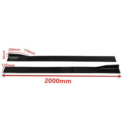 2M Side Skirt Body Kit Rocker Panel Extension Universal