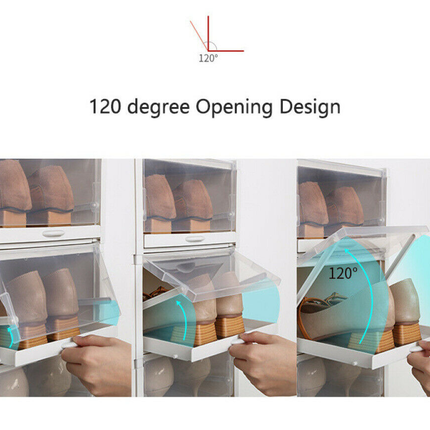 3X Push-pull Shoes Box Rack Foldable Shoe Organizer - salelink.co.nz