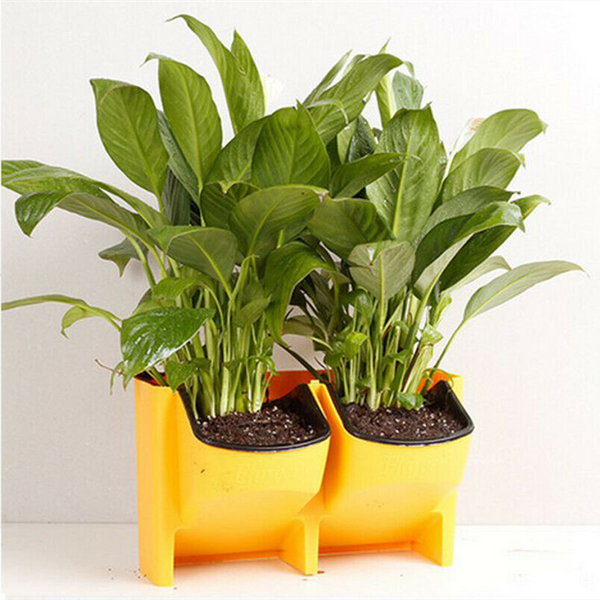 2 x 2-Pocket Vertical Wall Planter Hanging Flower Plant Garden Box Pot