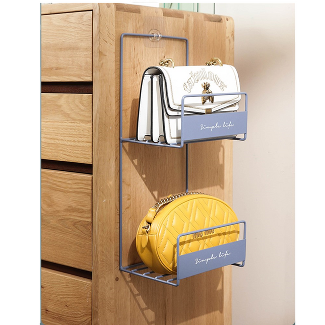 2pcs 2 Layer Handbag Rack Bag Organizer Holder