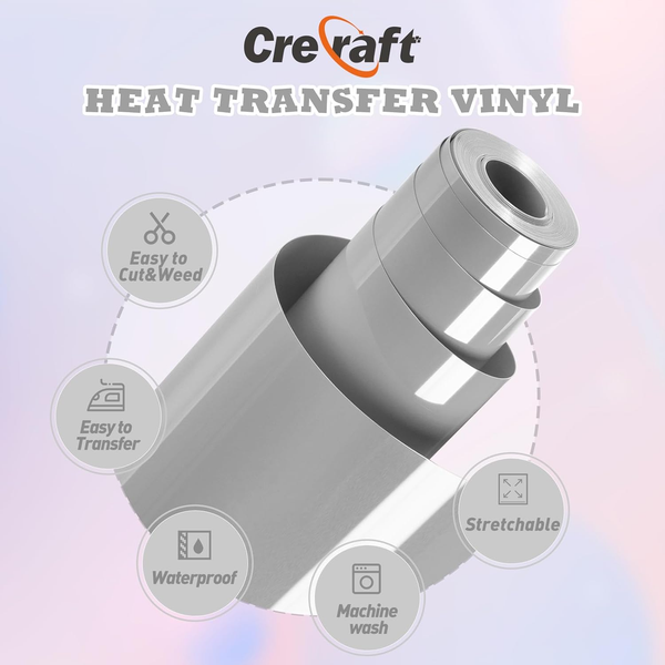 3M Heat Transfer Vinyl Roll Paper - Silver Grey