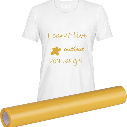 30x300cm Heat Transfer Vinyl Paper -  Yellow