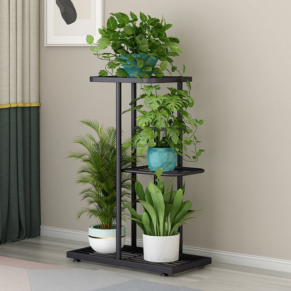 3 Layer Flower Stand Plant Shelf - Dark Grey