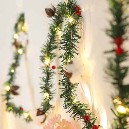 2M Christmas Wreath String Light - salelink.co.nz