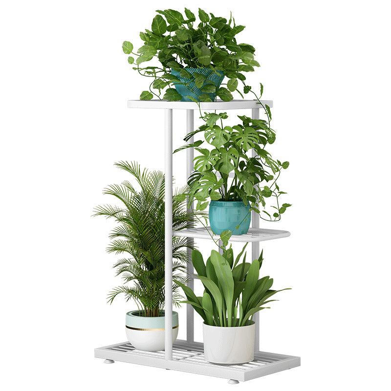 3 Layer Flower Stand Plant Shelf - White