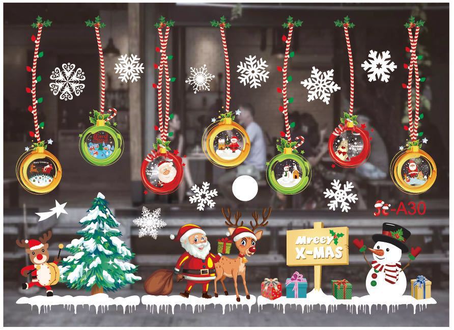 Christmas Window Stickers Decoration