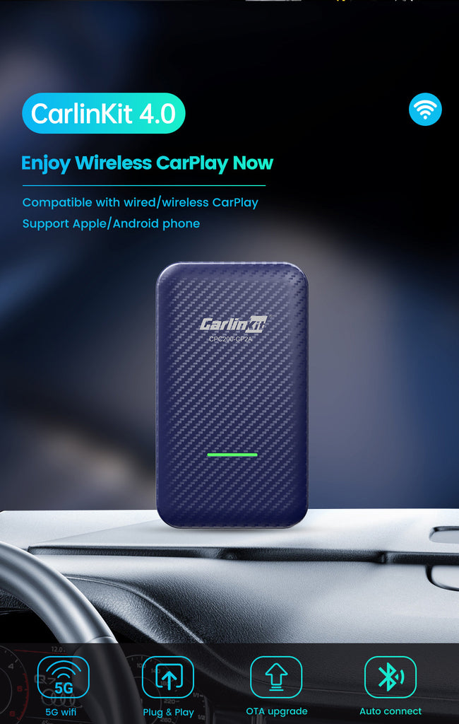 Carlinkit 4.0 for Wireless CarPlay Box Android Auto Dongle Car
