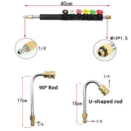 High Pressure Washer Wand Extension Set