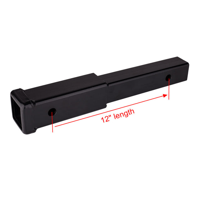 12" Inch Hitch Extender Extension Tow Bar Trailer 4WD Car 2" Receiver Heavy Duty