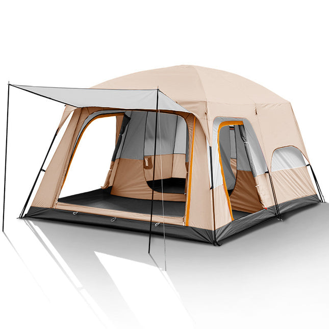 Camping Tent 5-8persons 310x220x190cm Khaki - salelink.co.nz