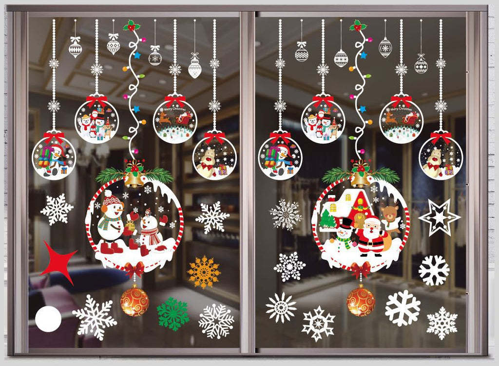 Xmas Window Stickers Decoration For Christmas Party