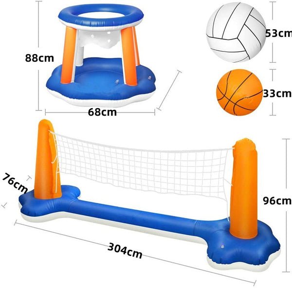 Inflatable Volleyball Rack Summer Game