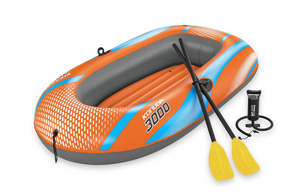 2.12x1.22m Three Persons Inflatable Kayak with Oars, Pump, Repair Patch