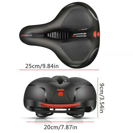 Big Wide Bum Bike Seat Bicycle Saddle Sporty Gel Cruiser Extra Comfort Soft Pad