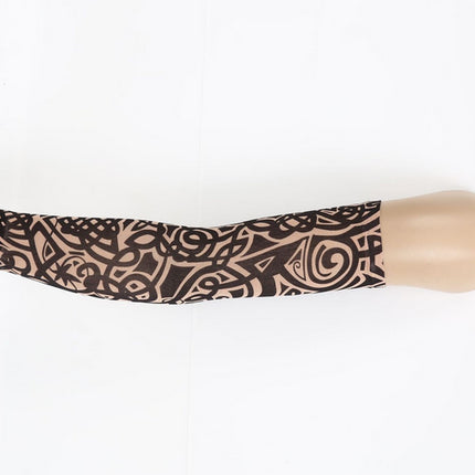 Pack of 6 Arm Sleeve Stretch Costume Fake Tattoo Stocking - salelink.co.nz