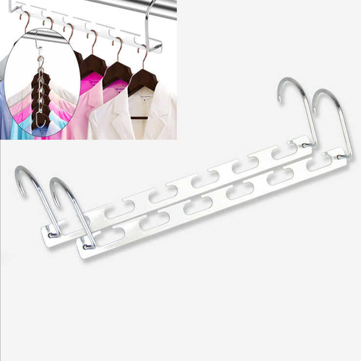 Hanger Strips Closet Hangers Space Clothes Saver Spring Connection