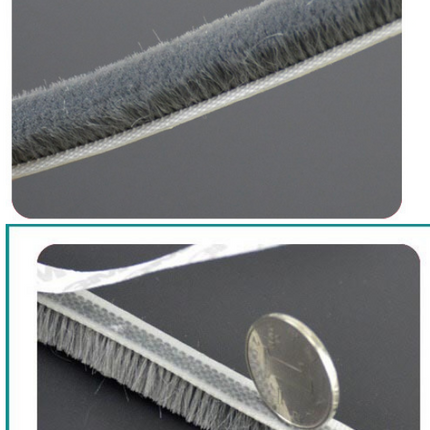 5m Weather Draught Excluder Brush Strip Window Door Seal Tape Self-adhesive - salelink.co.nz