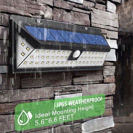 118 LED Solar Power PIR Motion Sensor Wall Light Outdoor Garden Lamp Waterproof - salelink.co.nz