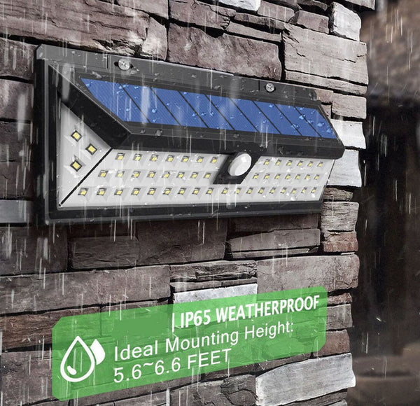 118 LED Solar Power PIR Motion Sensor Wall Light Outdoor Garden Lamp Waterproof - salelink.co.nz