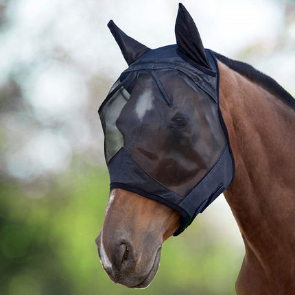 S Pony Cob Horse Fly Mask with Ears - salelink.co.nz