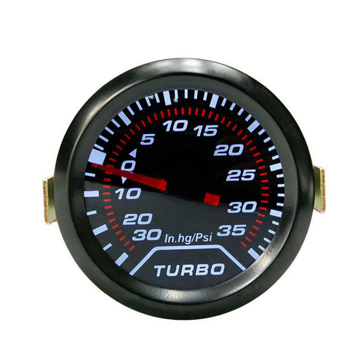 Universal 52mm LED Turbo Boost Pressure Gauge Smoked Dials Face Psi