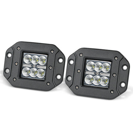 2 x 4inch LED Work Light Bar Flood 12V 24V 5" Lamp - salelink.co.nz