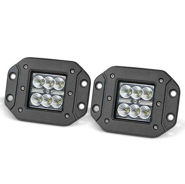 2 x 4inch LED Work Light Bar Flood 12V 24V 5" Lamp - salelink.co.nz