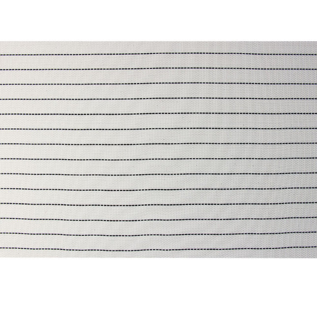 Pack of 4 Stripe Placemats Tableware Pad Dining - White - salelink.co.nz